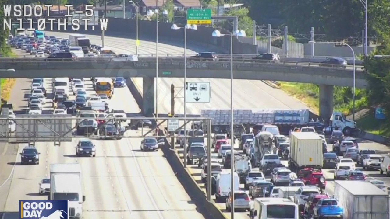I-5 in Seattle Reopens After Semi-Truck Accident