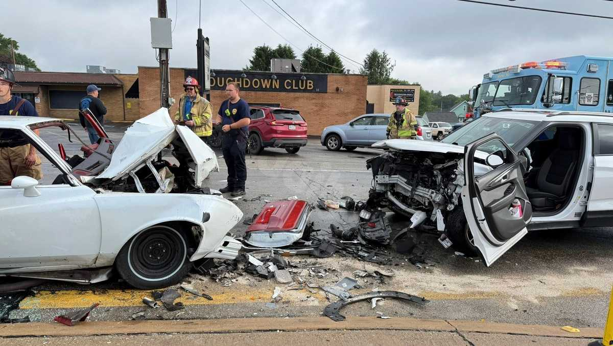 Rescue of 2 individuals from head-on collision in Latrobe, Westmoreland County