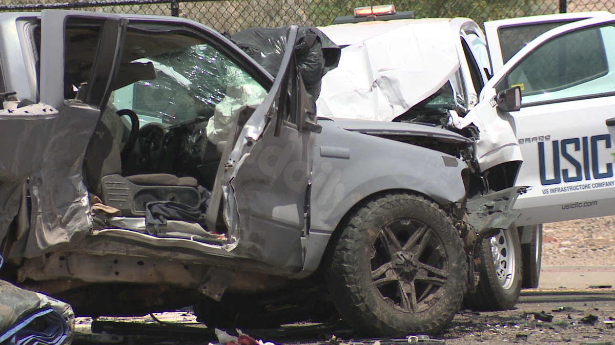 Car accident follows gunfire in southeast Albuquerque.