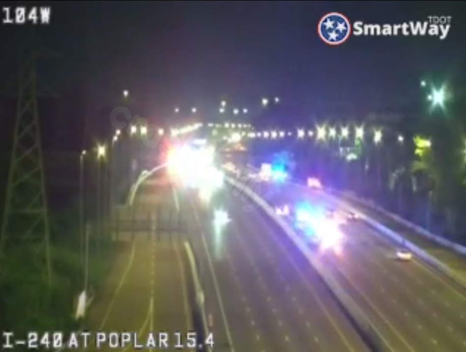 Traffic delays due to two car crashes on I-240