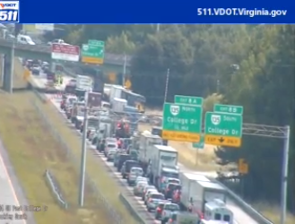 Two vehicles crash leading to delays at MMMBT.