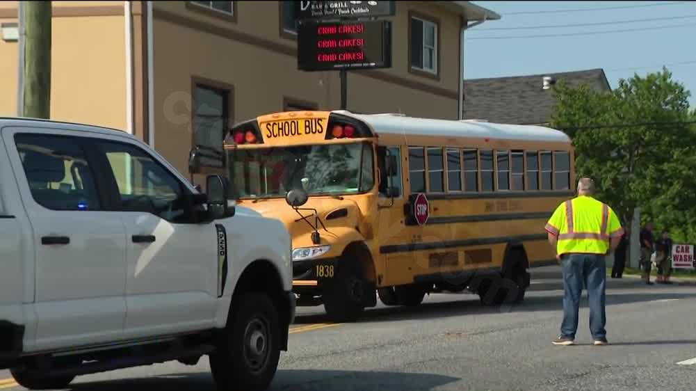 Fatal accident involving school bus in Rossville.