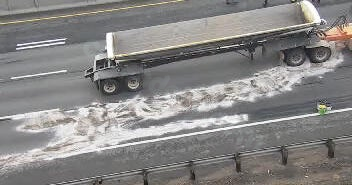 I-25 south lanes near Denver closed due to semi accident