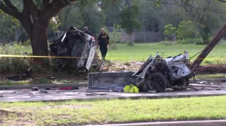 Southwest Houston: Two-car collision injures three; leads to partial closure, power loss