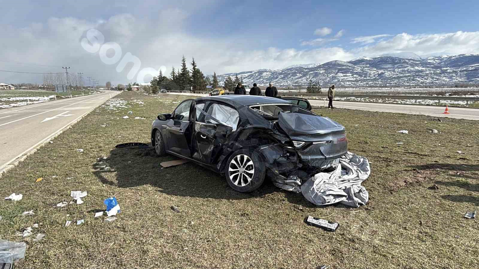 Tokat'ta kaza sonucu 5 kişi yaralandı.