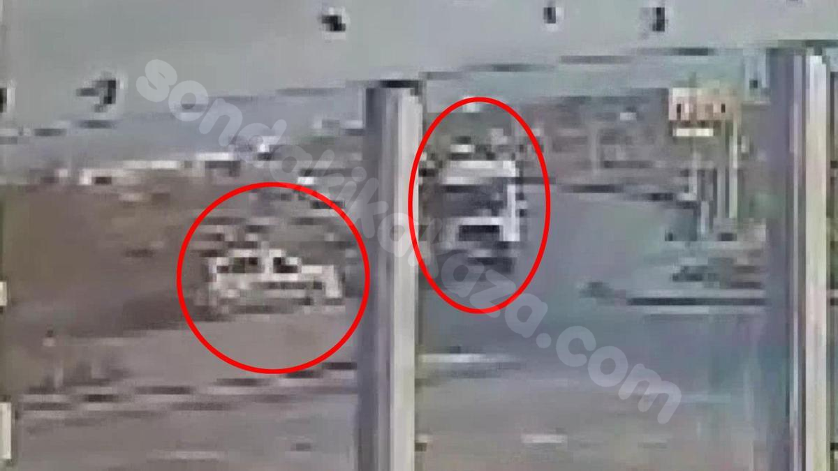 Konya'da trafik kazası: 1 polis hayatını kaybetti, 2 polis yaralandı, o anlar kamerada kaydedildi.