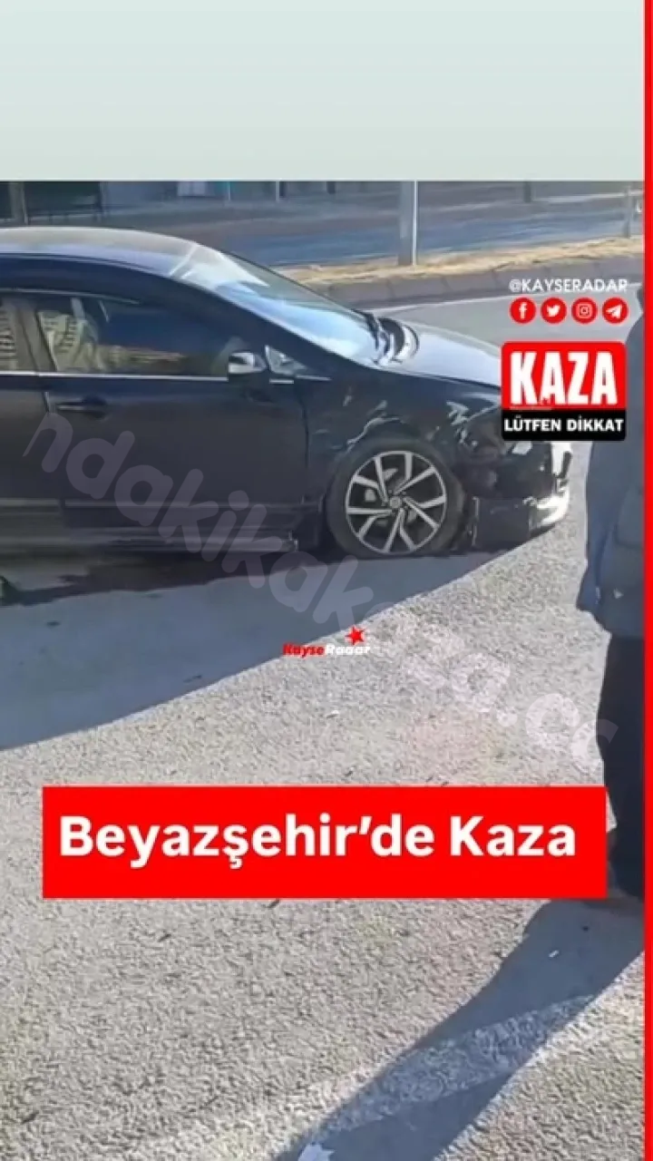 Beyazşehir'de trafik kazası yaşandı.