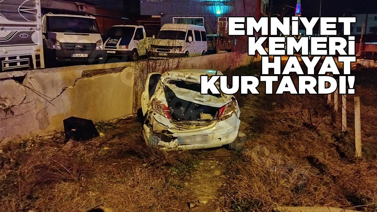 Trafik kazası Sinop-Samsun yolunda oldu.