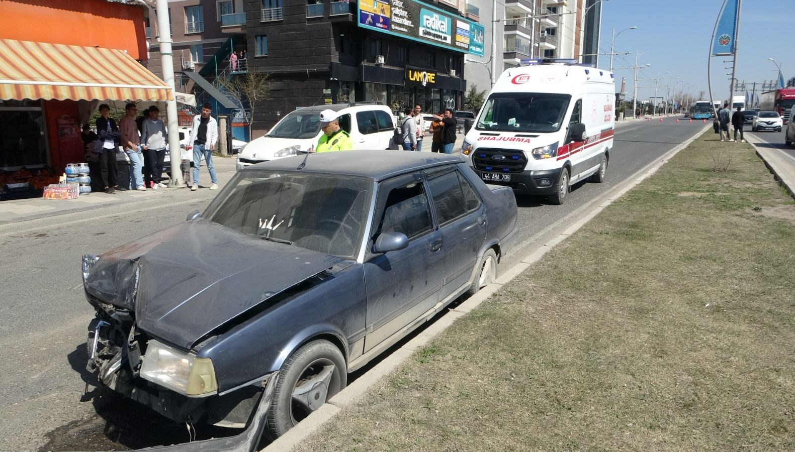 Malatya'da zincirleme kaza üç araca denk geldi.