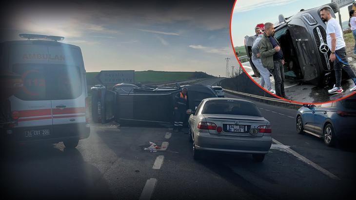 Arnavutköy'de cip ile araba çarpışması: 1 ölü, 4 yaralı