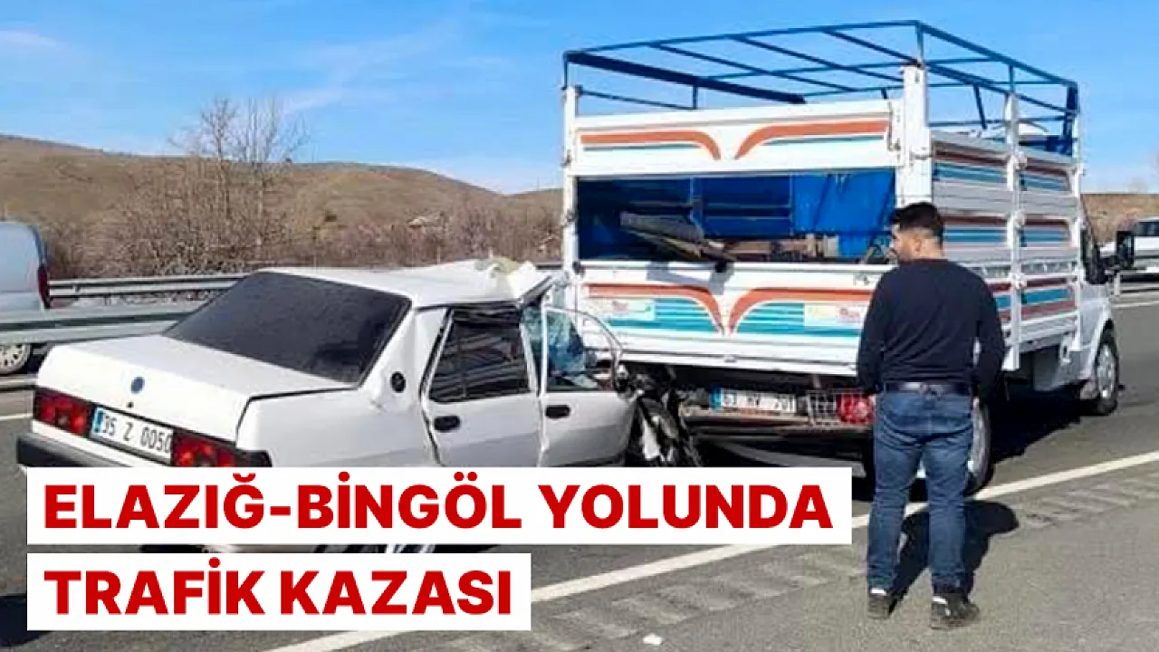 Elazığ'a giden Bingöl yolunda kaza oldu.