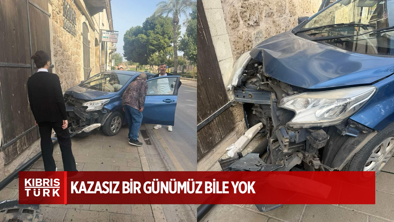 Gazimağusa'da Trafik Kazası Oluştu!