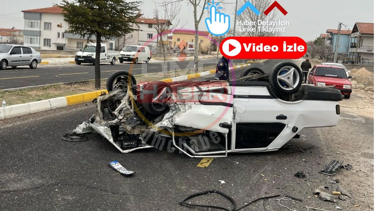 Bor'da Otomobil Kaza Sonucu Eziyet Oldu.
