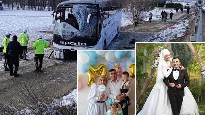 Afyonkarahisar'da ölümcül kazada yaşamını yitirdiği belirlendi; ailesiyle birlikte 30 km öteden otobüse bindiği ortaya çıktı.