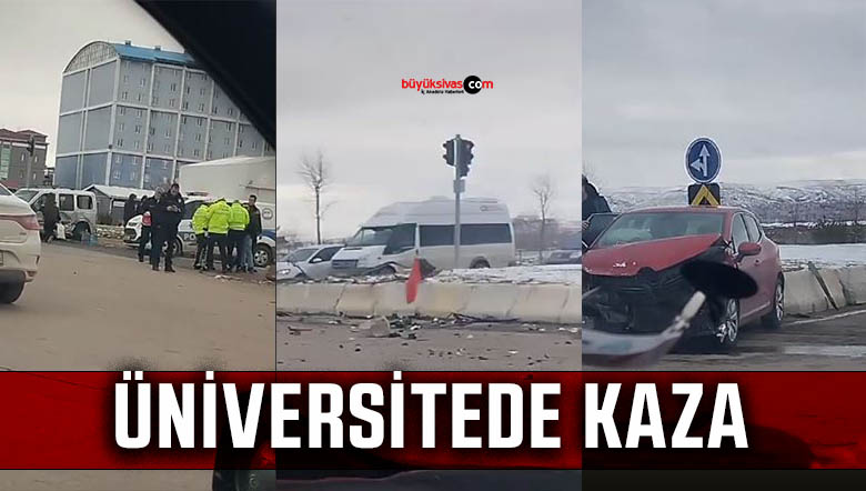 Cumhuriyet Üniversitesi'nde trafik kazası sonucu yaralananlar bulunuyor.
