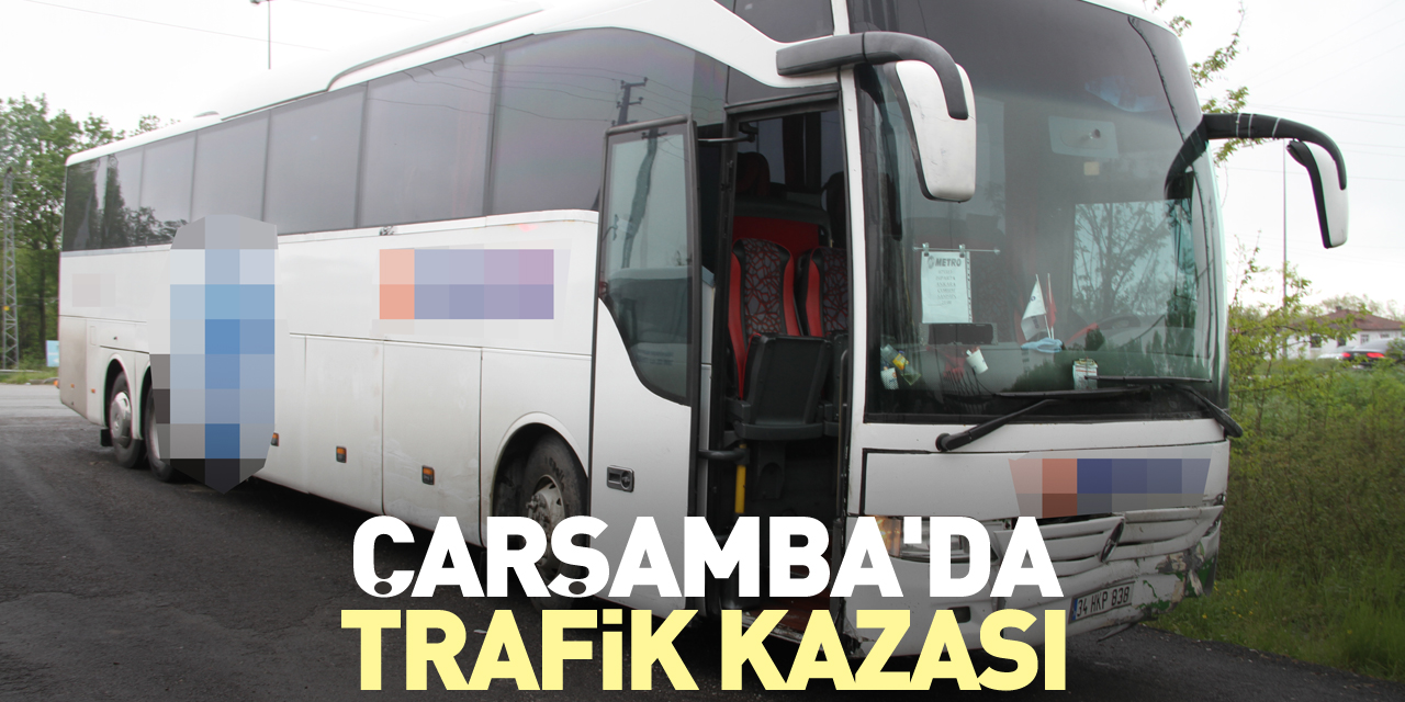 Çarşamba'da trafik kazası: 1 yaralı