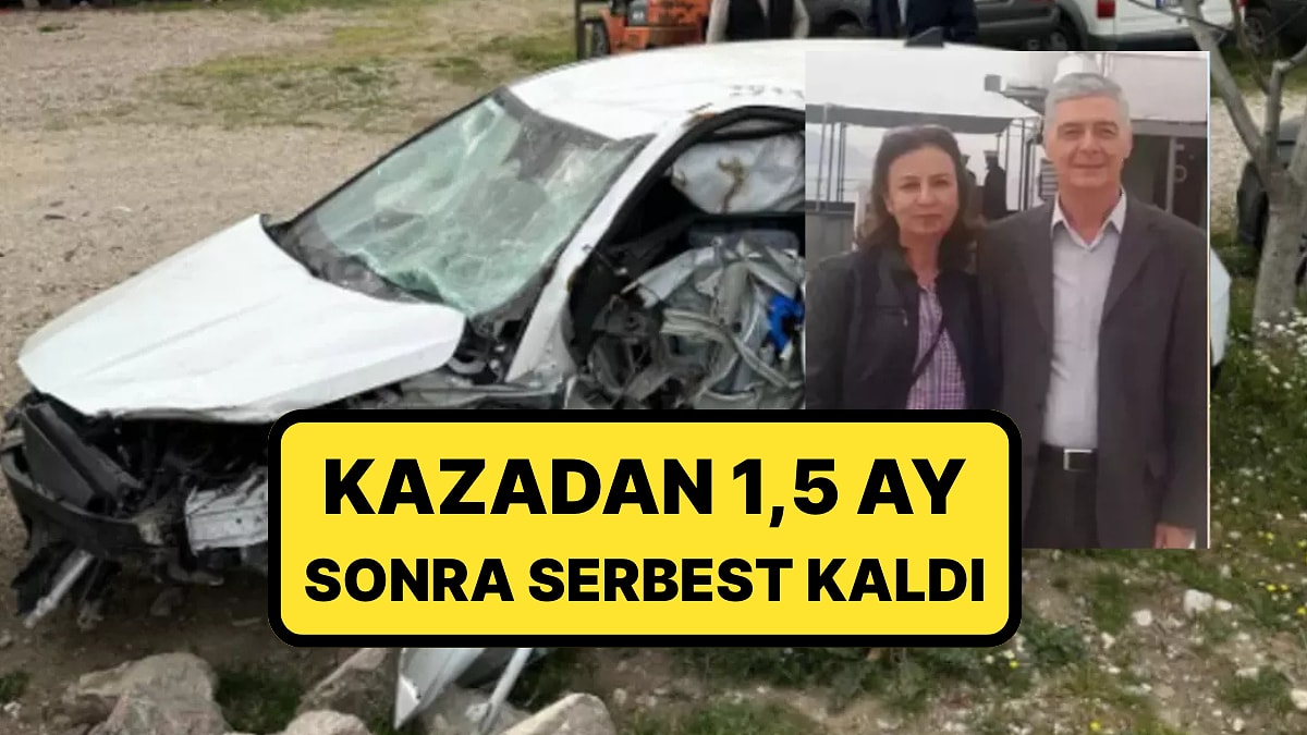 Alkollü sürücü, emekli Albay ve eşinin ölümüne neden olduğu kazada serbest bırakıldı.