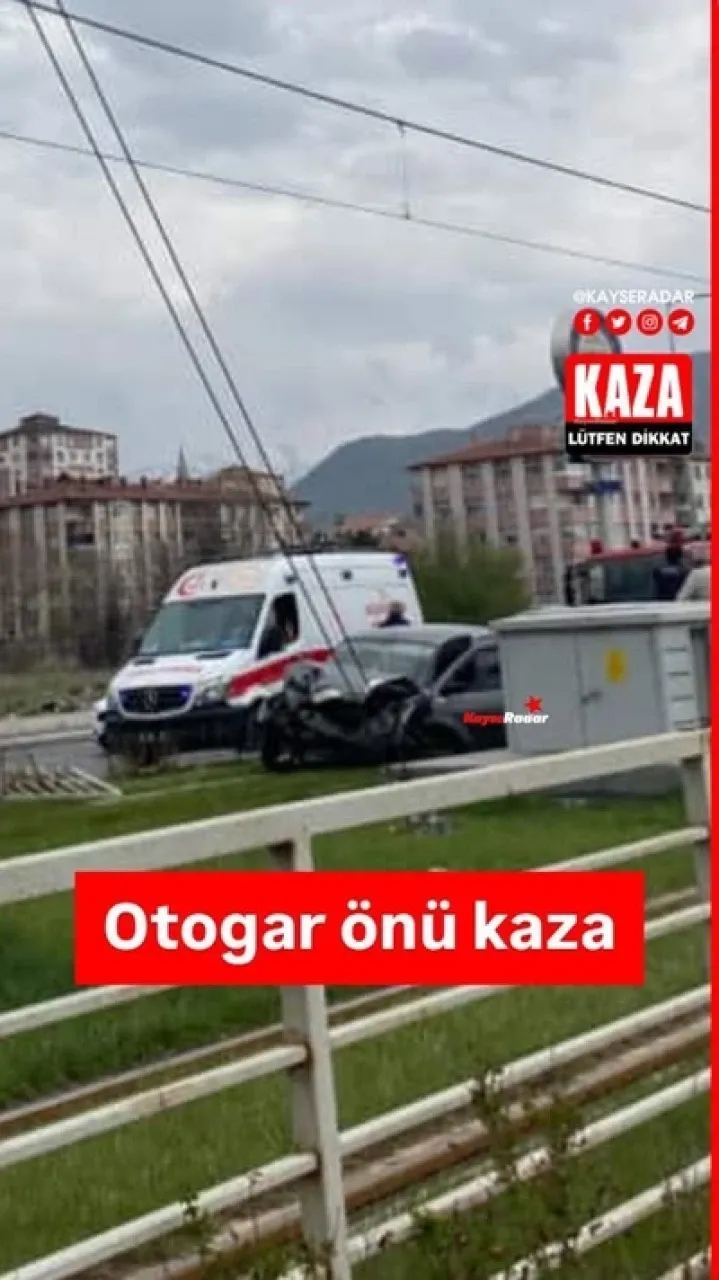 Otogar çevresinde kaza yaşandı.