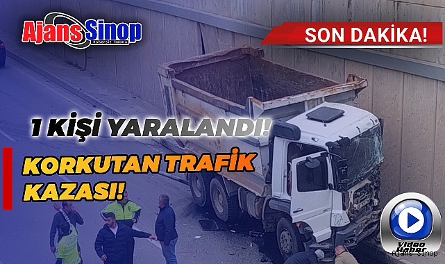 BİR KİŞİ YARALANDI TRAFİK KAZASINDA!
