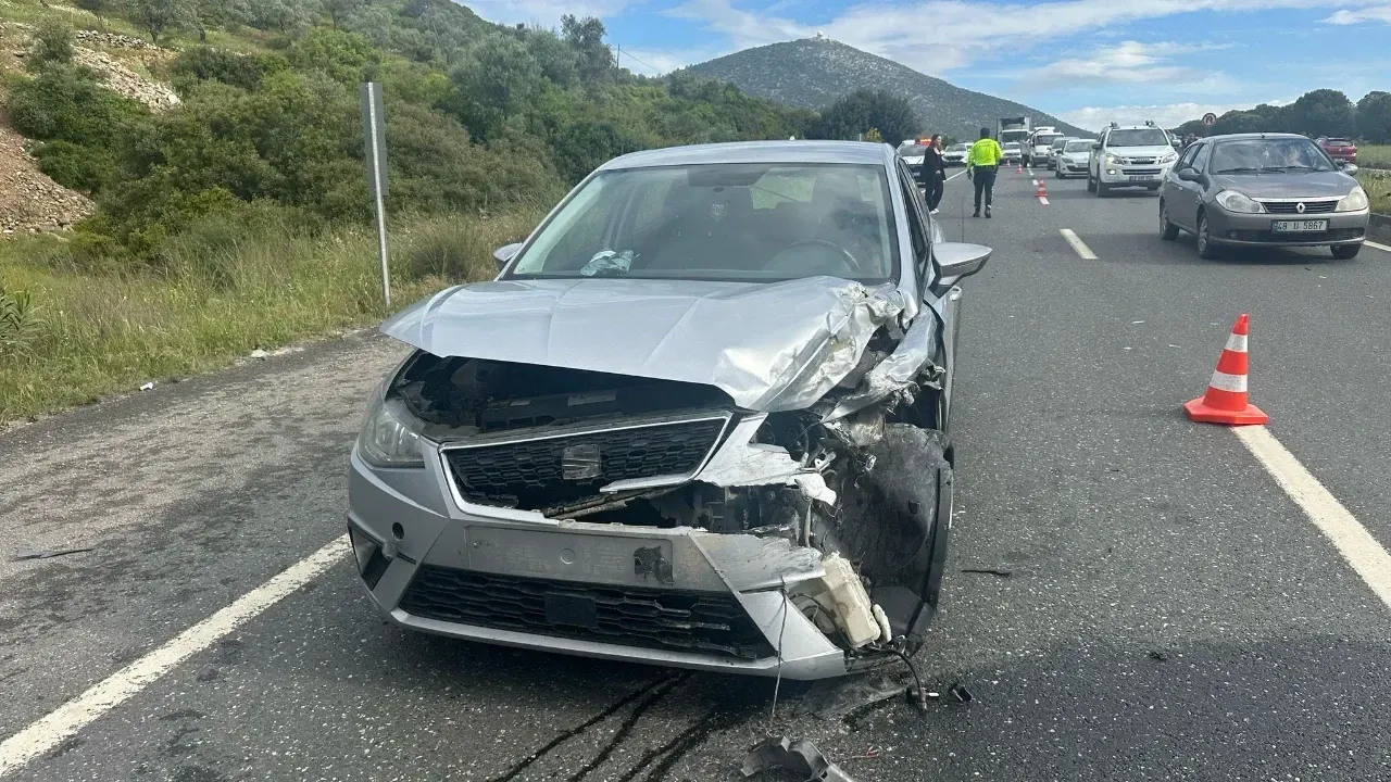 Milas'ta trafik kazasında 2 kişi yaralandı.