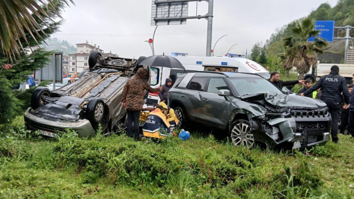 Rize'de trafik kazasında bir kişi öldü.