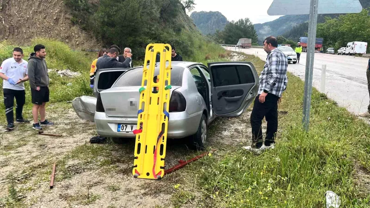Bucak'ta trafik kazası sonucu 1 kişi yaralandı.