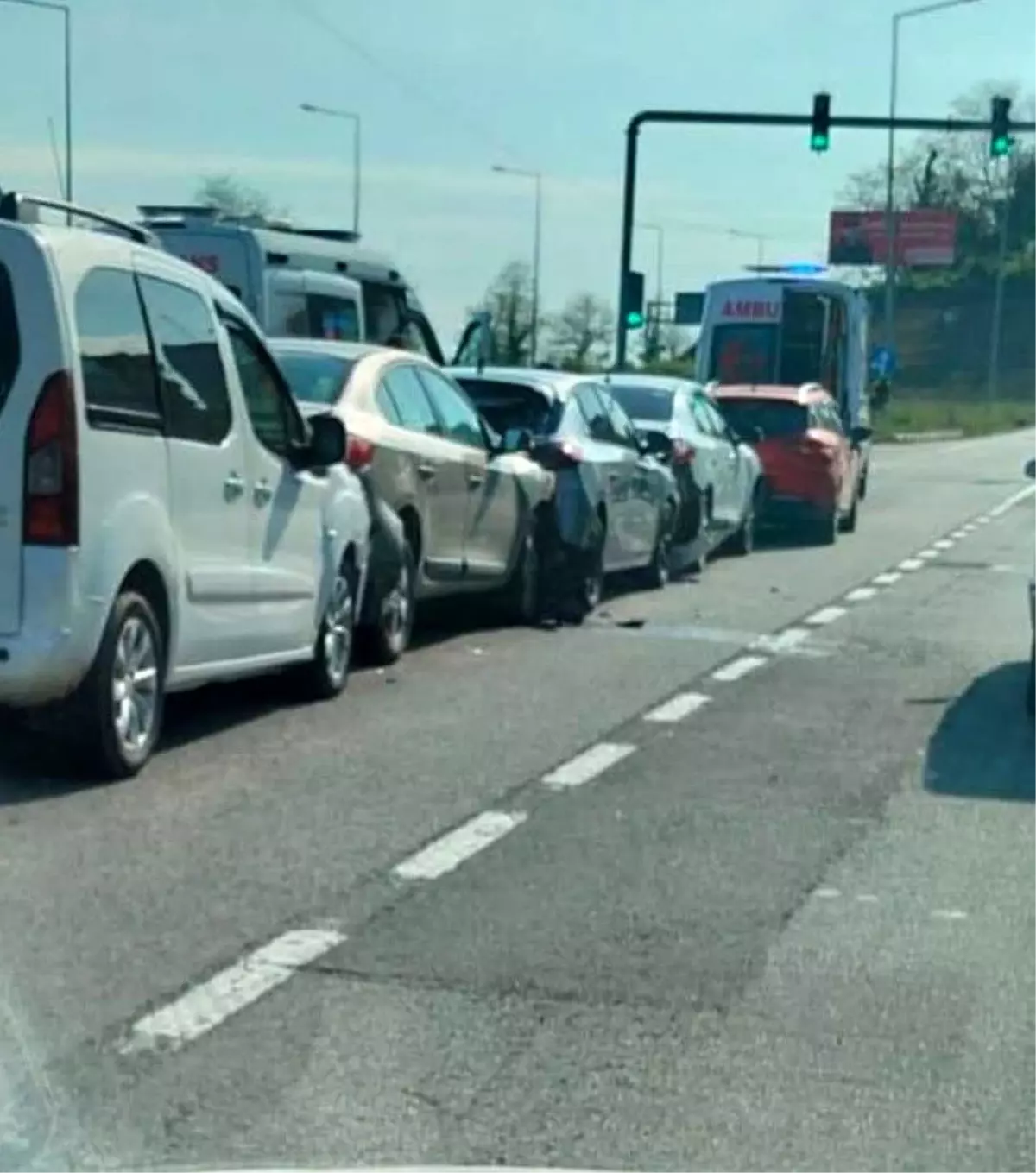 Giresun'da Ardı Ardına Trafik Kazası