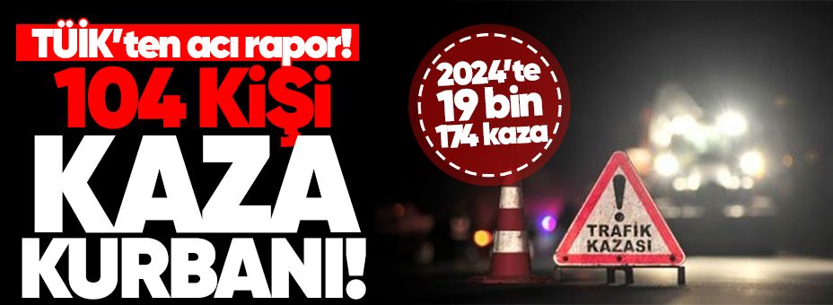 Sakarya'nın kaza raporu TÜİK tarafından duyuruldu.