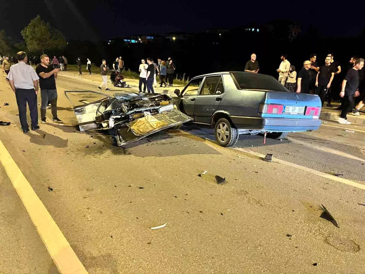 Denizli'de meydana gelen trafik kazasında 2 kişi yaralandı.