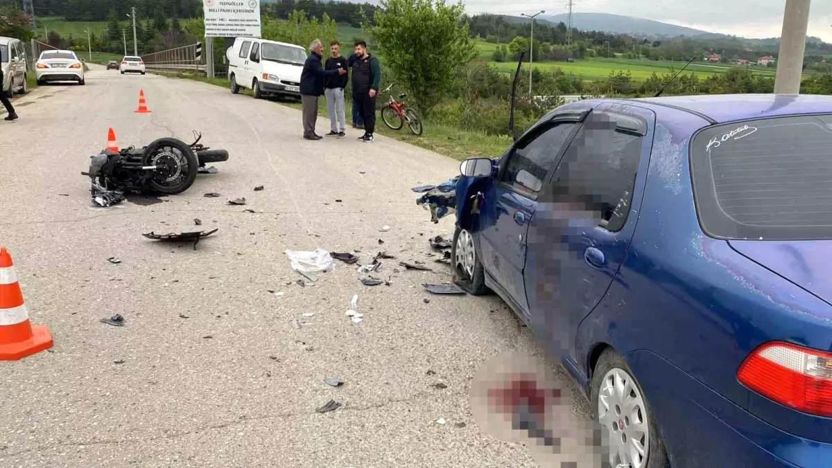 Bolu'da trafik kazasında 6 kişi yaralandı.