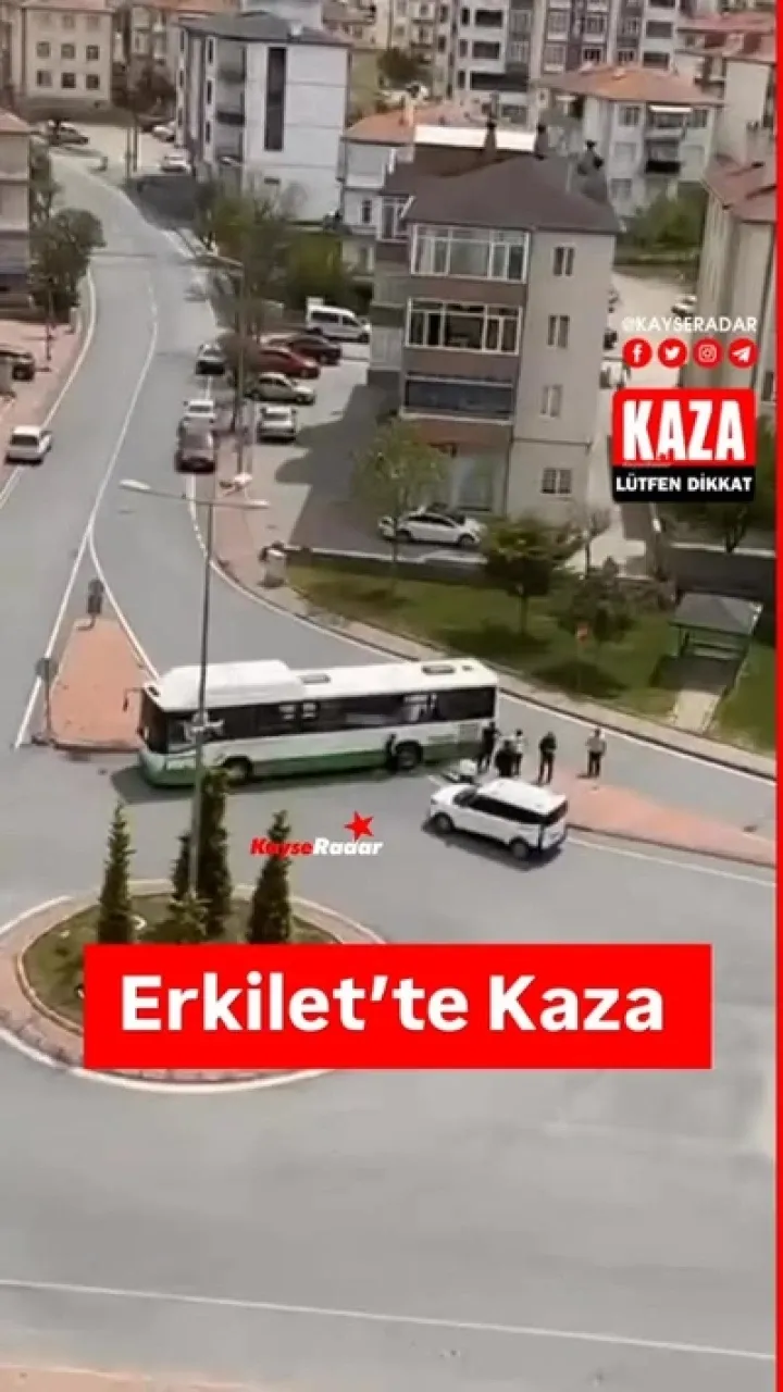Erkilet'te kaza meydana geldi.