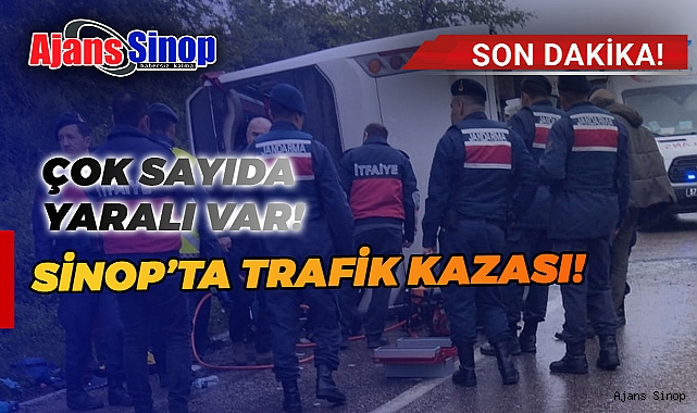 Sinop'ta Kaza Sonucu Çok Sayıda Yaralı!