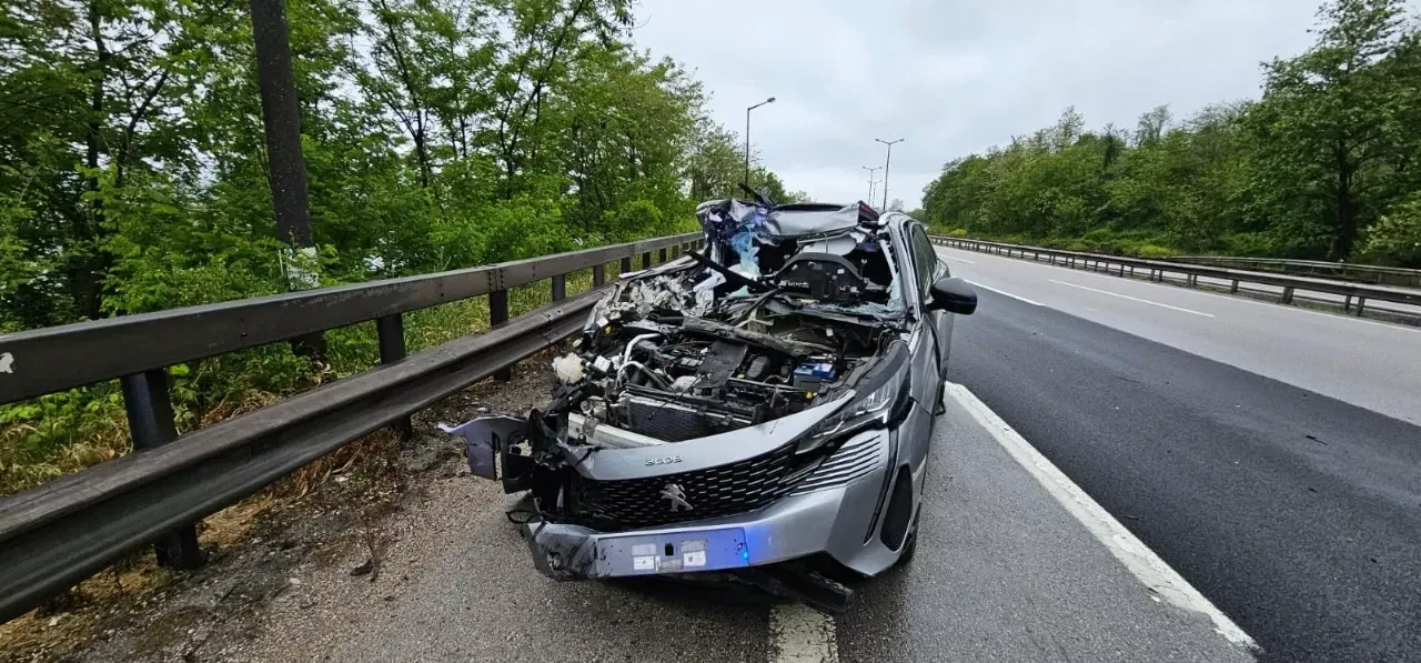 Trafik kazası Anadolu Otoyolu'nda oldu.