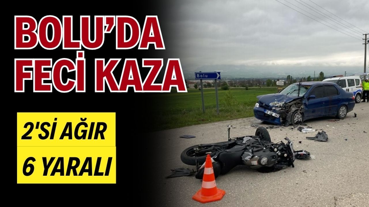 Bolu'da şiddetli kaza: İki kişi ağır şekilde yaralandı ve toplamda altı yaralı var.