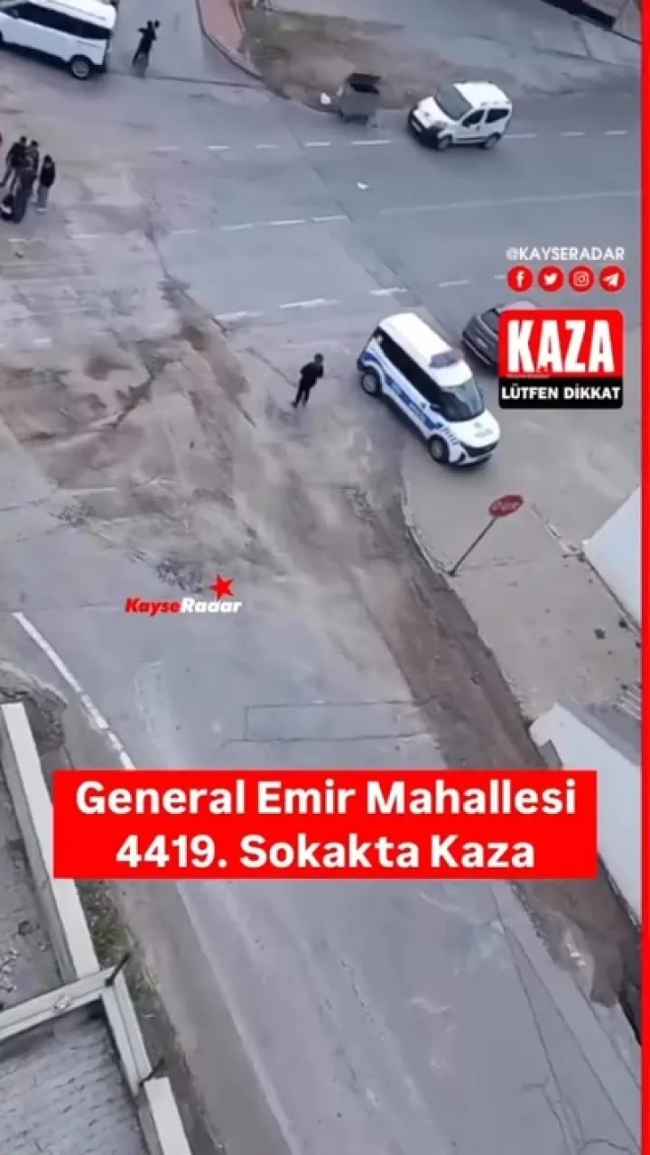 General Emir Mahallesi 4419. Sokakta trafik kazası meydana geldi