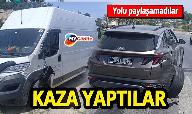 Yolu paylaşamadılar kaza yaptılar! - Antalya