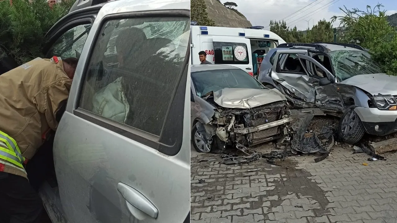 Hatay’da trafik kazası: İki araç çarpıştı, 2 sürücü yaralandı