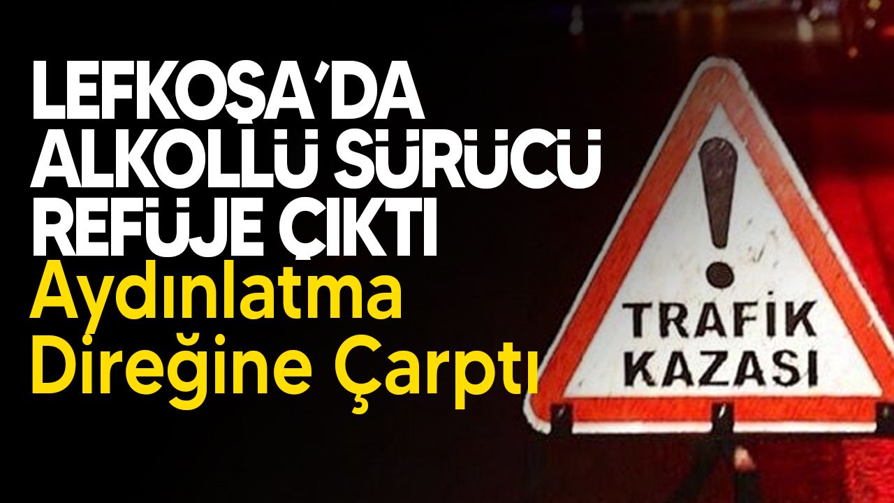 Lefkoşa'da trafik kazası meydana geldi