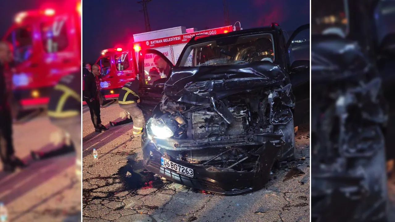 Otomobil ile kamyonet çarpıştı, 5 kişi yaralandı