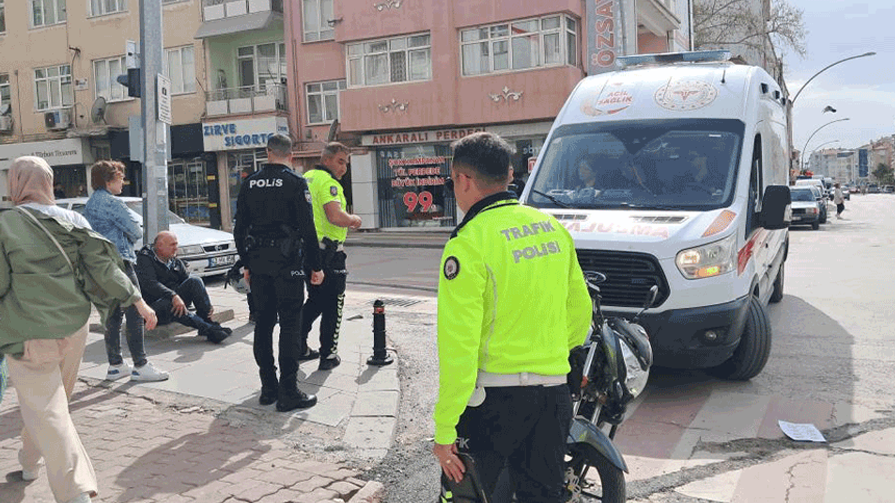 Karaman'da trafik kazası: Ciple motosiklet çarpıştı