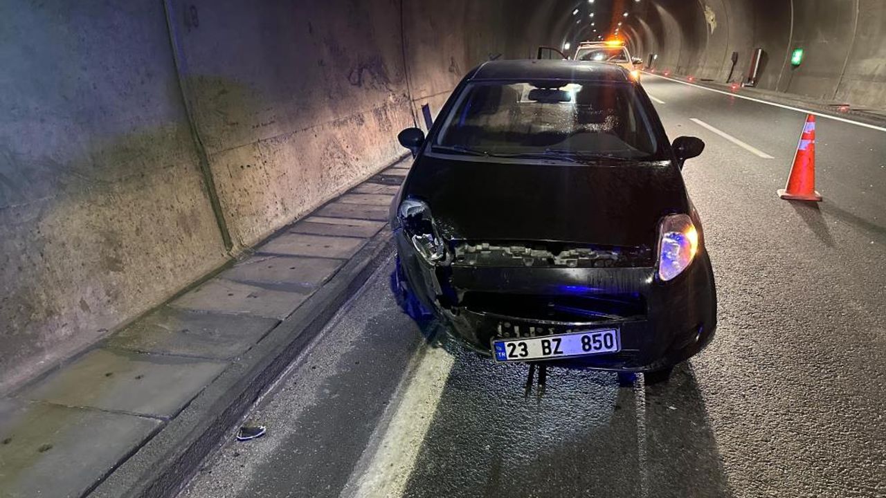 Erkenek tünelinde trafik kazası: 1 yaralı