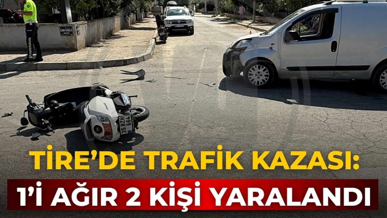 Tire’de Trafik Kazası: 1’i Ağır 2 Kişi Yaralandı