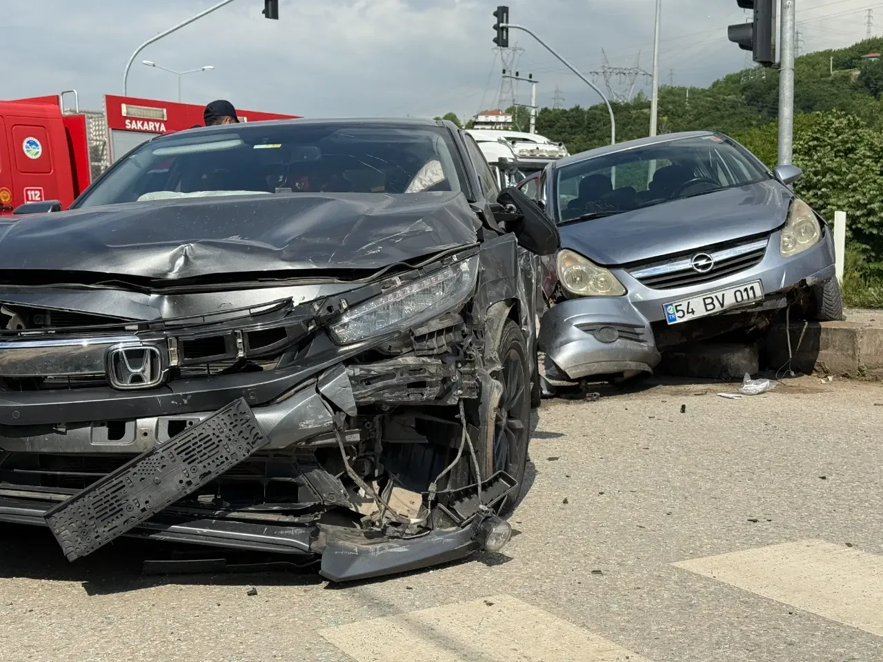 Serdivan’da Korkutan Kaza