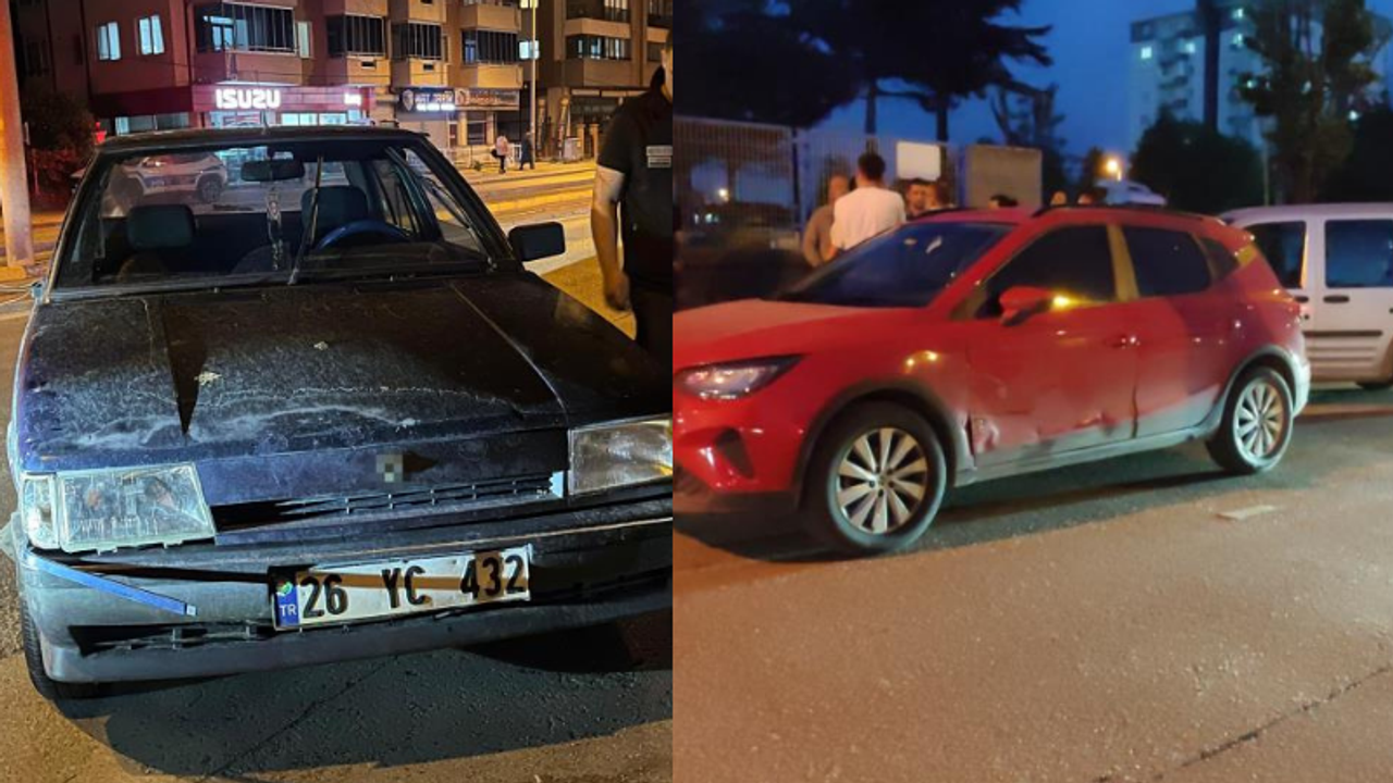 Eskişehir’de alkollü sürücü kaza yerinden kaçtı, babasından fırça yedi