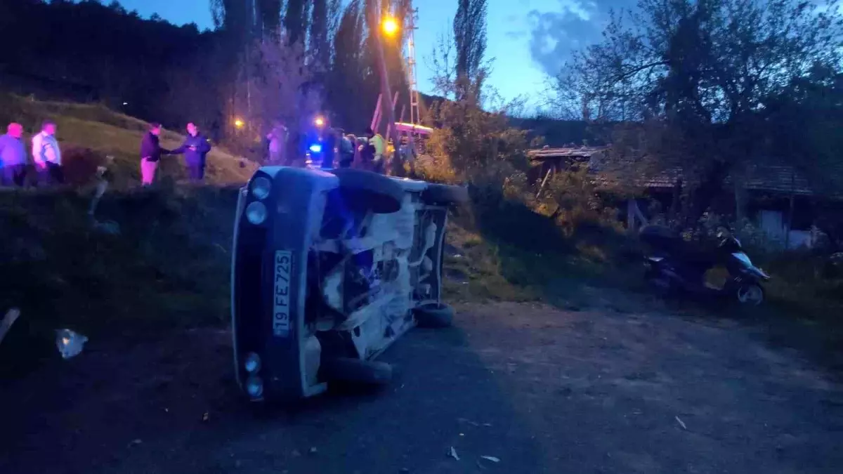 Çorum'da Trafik Kazası: 1 Yaralı