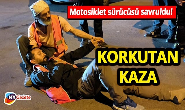 Antalya Zerdalilik'te kaza: Motosikletçi yaralandı.