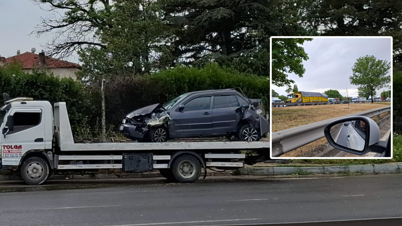 Eskişehir çevre yolunda trafik kazası: trafik tıkanma noktasında