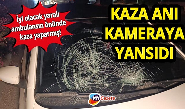 Manavgat D-400'de ciddi bir trafik kazası! Ambulans, kırmızı ışıkta beklerken yaralıya ilk yardımı yapıyor.