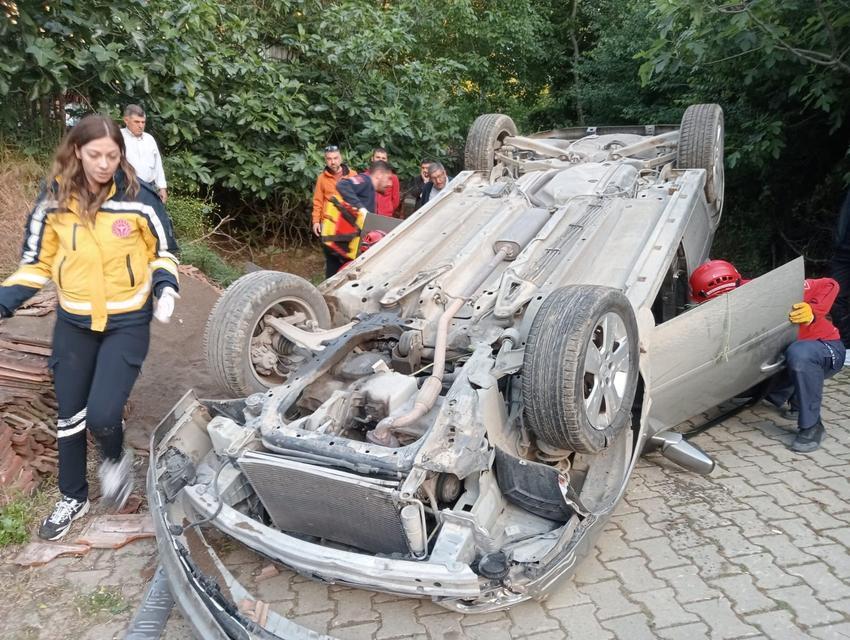 Susurluk'da kaza sonucu 1 kişi yaralandı.