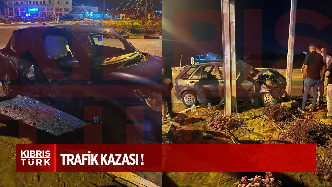 Gönyeli’de Kaza: 3 İnsan Yaralı